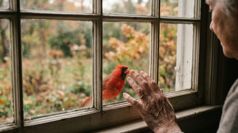 spiritual meaning of a cardinal tapping on your window