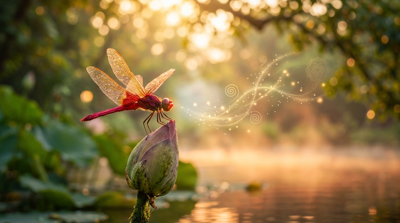 What Does a Red Dragonfly Symbolize Spiritually?