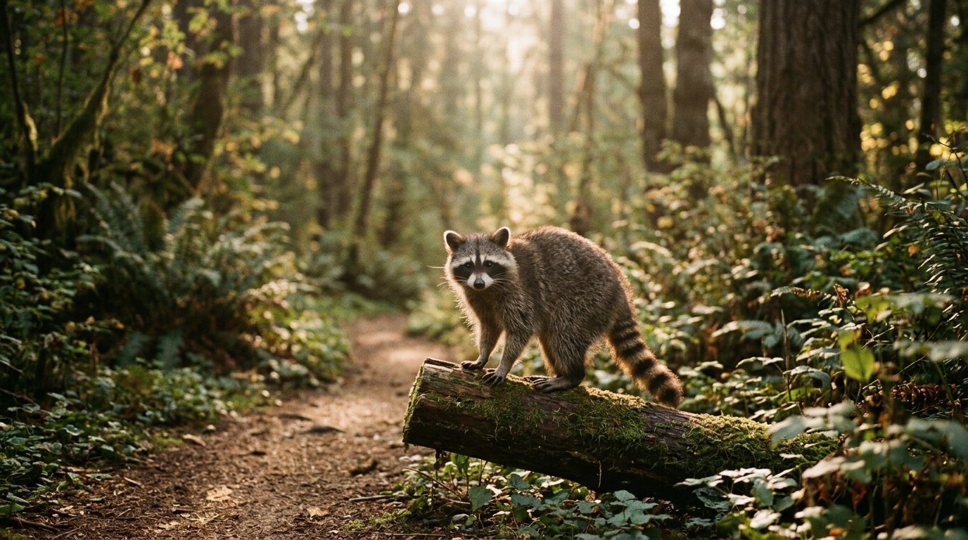 Spiritual Meaning of a Raccoon in Your Path